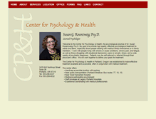 Tablet Screenshot of centerforpsychologyandhealth.com